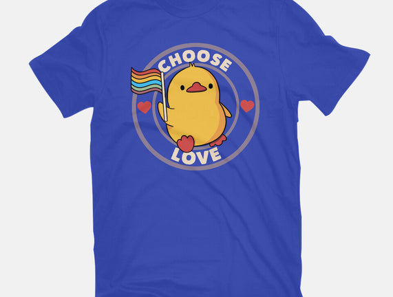 Choose Love Pride Duck