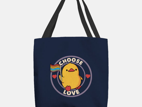 Choose Love Pride Duck