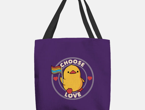 Choose Love Pride Duck