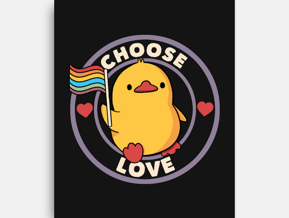 Choose Love Pride Duck