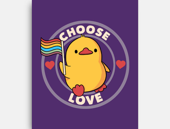 Choose Love Pride Duck