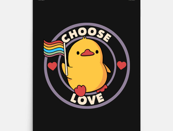 Choose Love Pride Duck