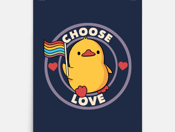 Choose Love Pride Duck