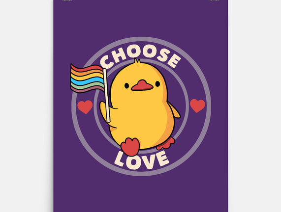 Choose Love Pride Duck