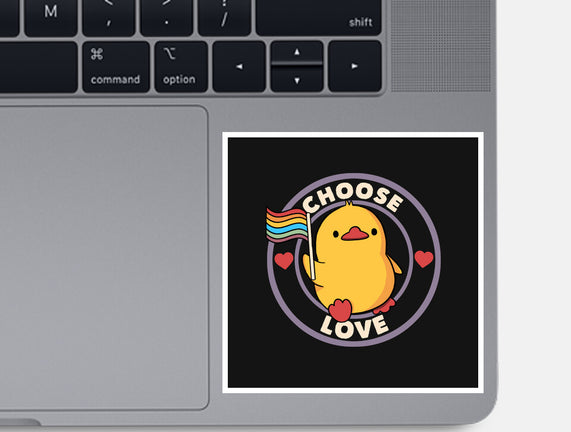 Choose Love Pride Duck