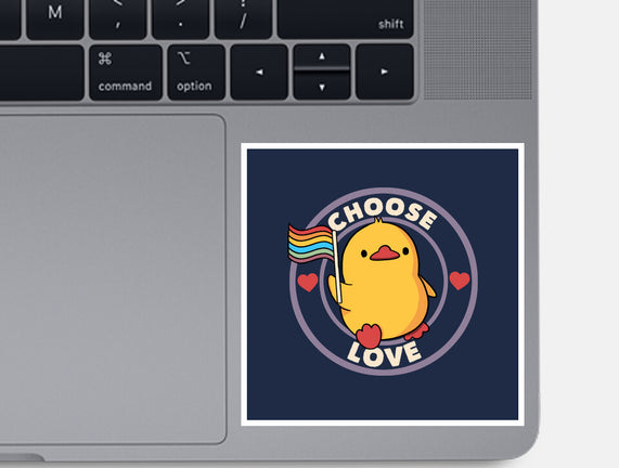 Choose Love Pride Duck