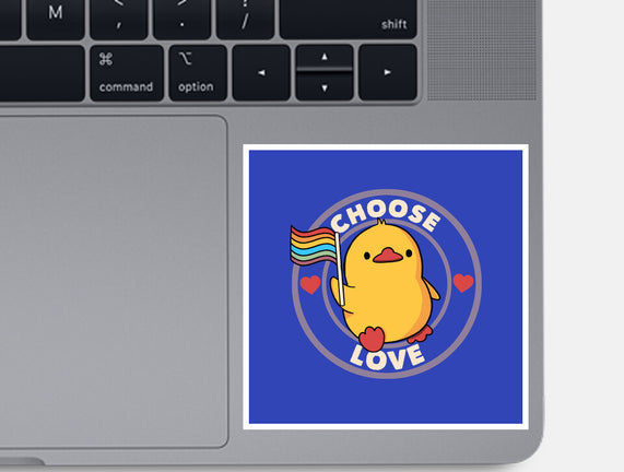 Choose Love Pride Duck