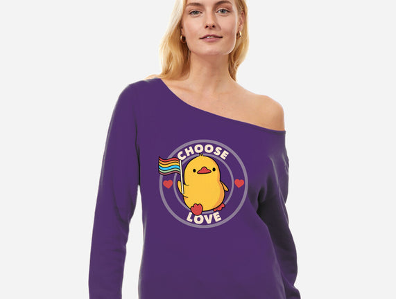 Choose Love Pride Duck