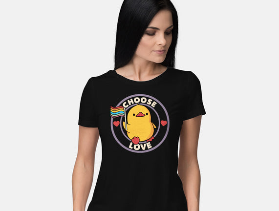 Choose Love Pride Duck