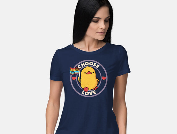 Choose Love Pride Duck