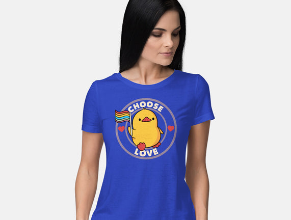 Choose Love Pride Duck