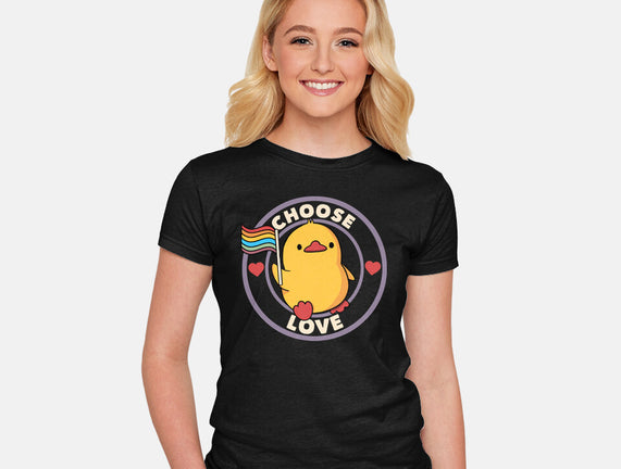 Choose Love Pride Duck