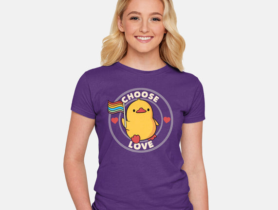 Choose Love Pride Duck