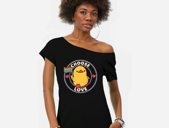 Choose Love Pride Duck