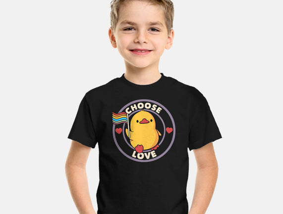 Choose Love Pride Duck