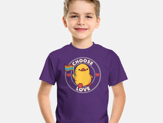 Choose Love Pride Duck