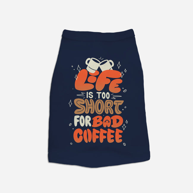 Too Short For Bad Coffee-Cat-Basic-Pet Tank-tobefonseca