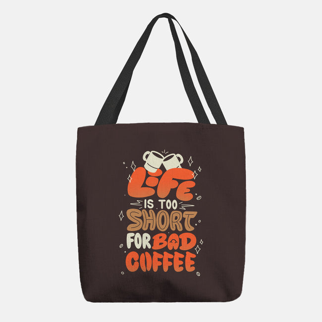 Too Short For Bad Coffee-None-Basic Tote-Bag-tobefonseca