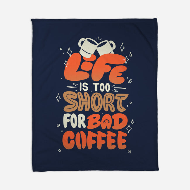 Too Short For Bad Coffee-None-Fleece-Blanket-tobefonseca