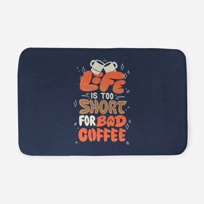 Too Short For Bad Coffee-None-Memory Foam-Bath Mat-tobefonseca