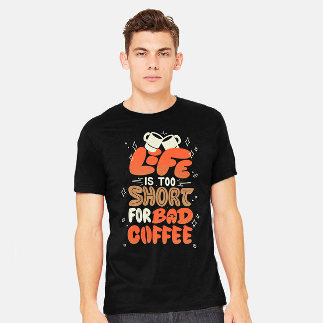 Too Short For Bad Coffee-Mens-Heavyweight-Tee-tobefonseca