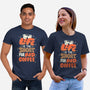 Too Short For Bad Coffee-Unisex-Basic-Tee-tobefonseca