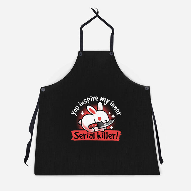 Serial Killer Bunny-Unisex-Kitchen-Apron-NemiMakeit