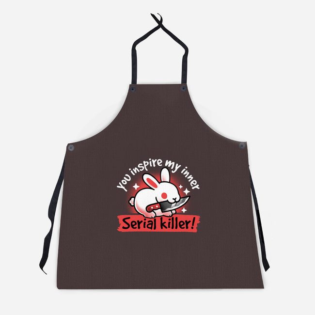 Serial Killer Bunny-Unisex-Kitchen-Apron-NemiMakeit