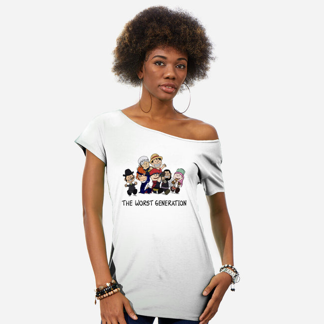 The Worst Generation-Womens-Off Shoulder-Tee-WatershipBound