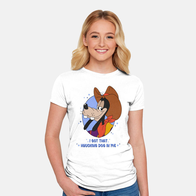 I Got That Hyucking Dog In Me-Womens-Fitted-Tee-Alexhefe