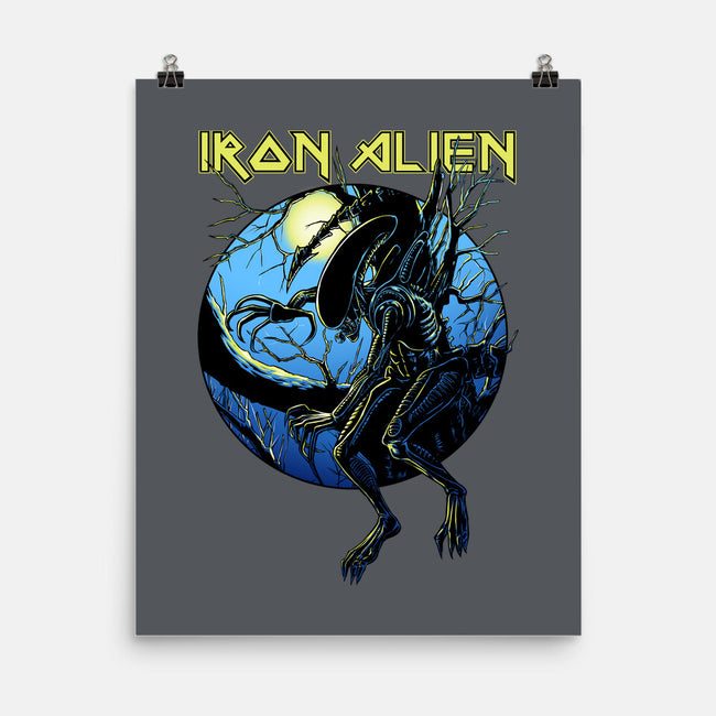 Iron Xenomorph-None-Matte-Poster-joerawks