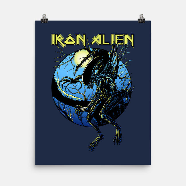 Iron Xenomorph-None-Matte-Poster-joerawks