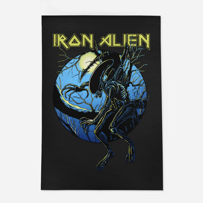 Iron Xenomorph-None-Indoor-Rug-joerawks