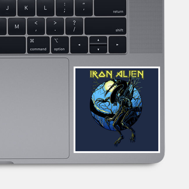 Iron Xenomorph-None-Glossy-Sticker-joerawks