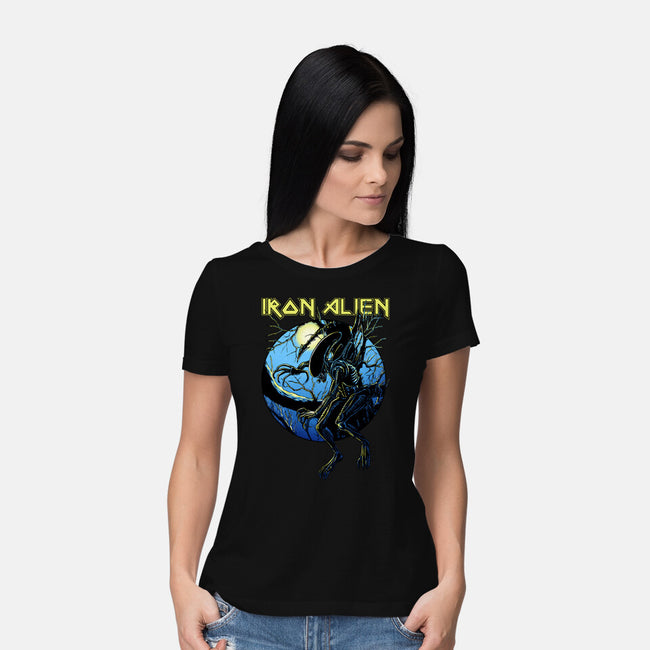 Iron Xenomorph-Womens-Basic-Tee-joerawks