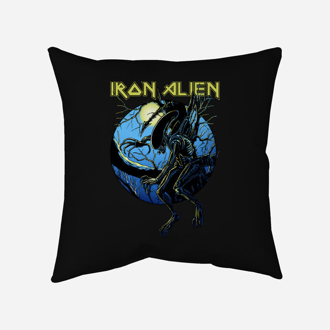 Iron Xenomorph-None-Removable Cover-Throw Pillow-joerawks