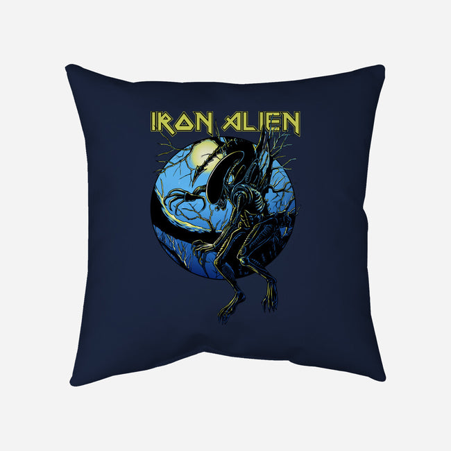 Iron Xenomorph-None-Removable Cover-Throw Pillow-joerawks