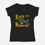 Keep On Huntin-Womens-V-Neck-Tee-joerawks