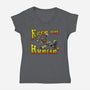 Keep On Huntin-Womens-V-Neck-Tee-joerawks