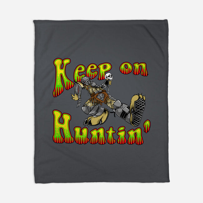 Keep On Huntin-None-Fleece-Blanket-joerawks