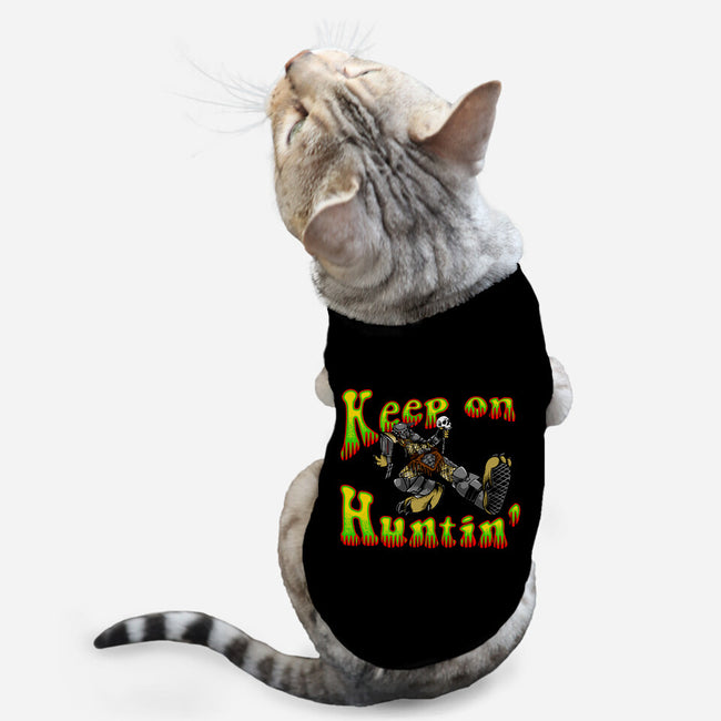 Keep On Huntin-Cat-Basic-Pet Tank-joerawks