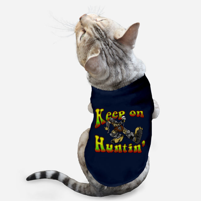 Keep On Huntin-Cat-Basic-Pet Tank-joerawks