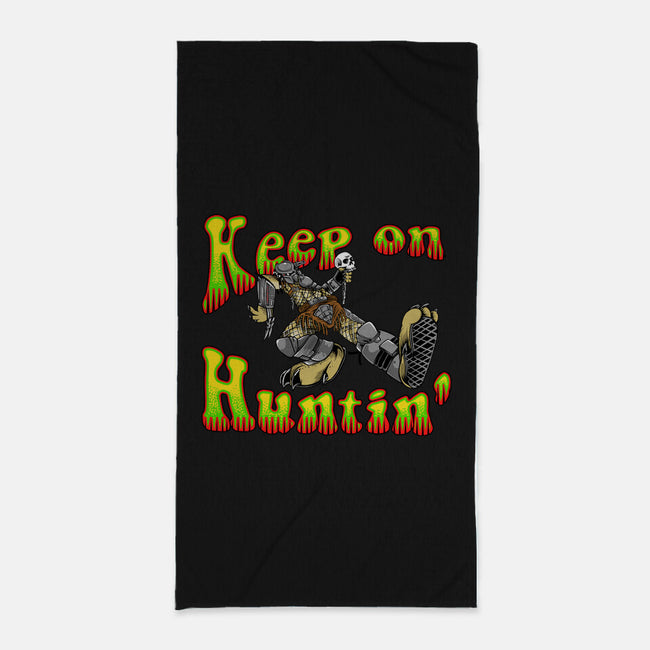 Keep On Huntin-None-Beach-Towel-joerawks