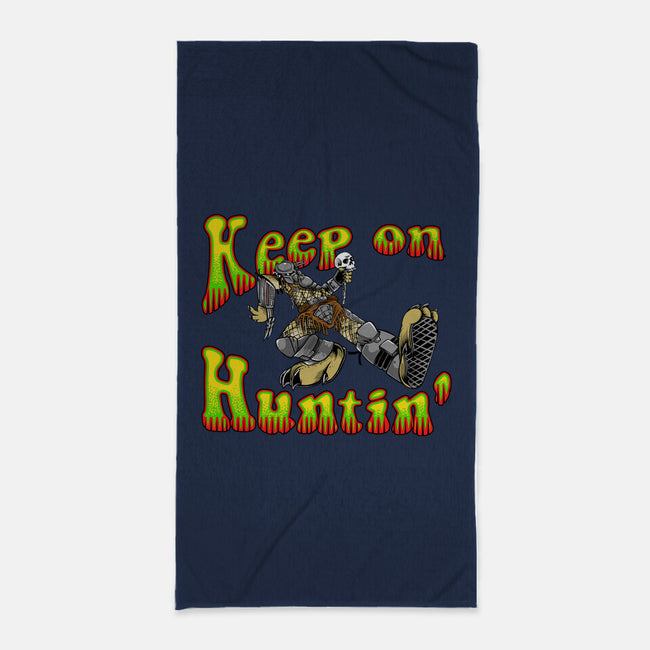 Keep On Huntin-None-Beach-Towel-joerawks