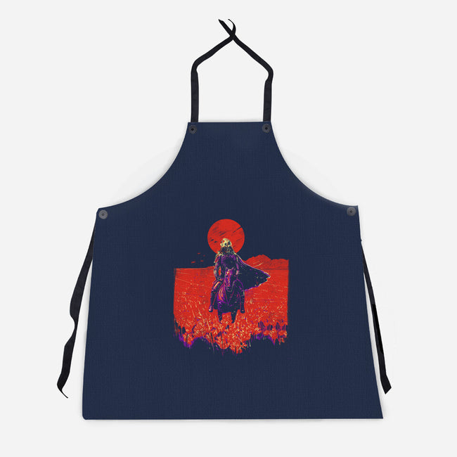 Dark Shogun-Unisex-Kitchen-Apron-kharmazero