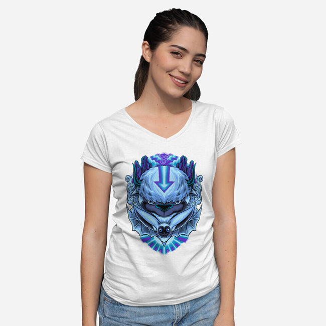 Avatar Pet-Womens-V-Neck-Tee-spoilerinc