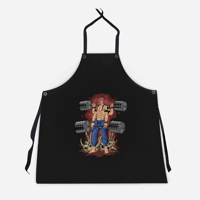 Curse Lift-Unisex-Kitchen-Apron-badhowler