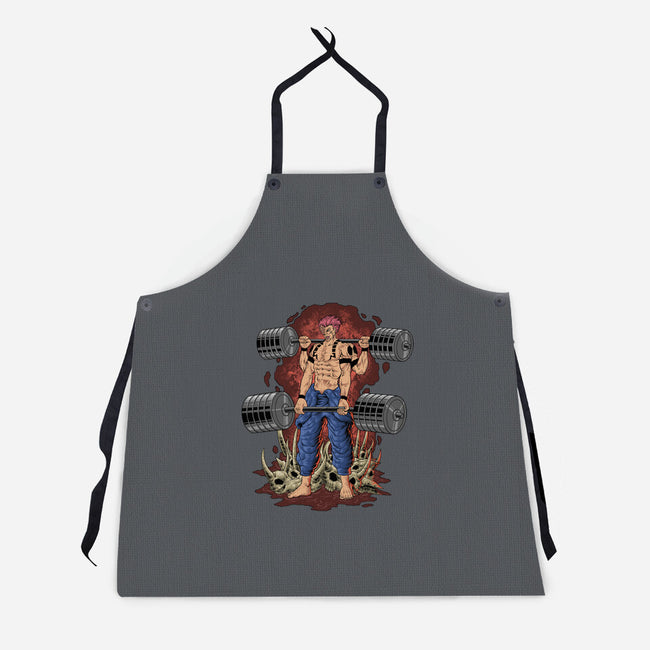 Curse Lift-Unisex-Kitchen-Apron-badhowler