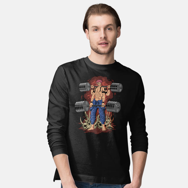 Curse Lift-Mens-Long Sleeved-Tee-badhowler