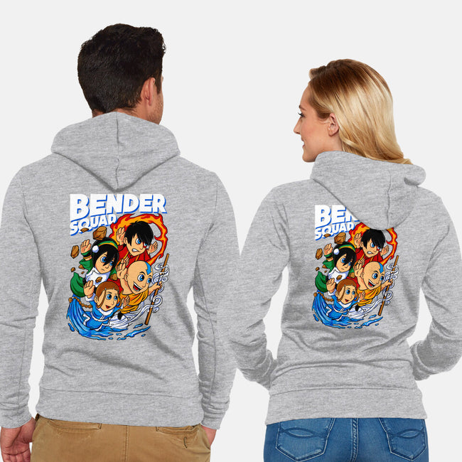 Bender Squad-Unisex-Zip-Up-Sweatshirt-spoilerinc